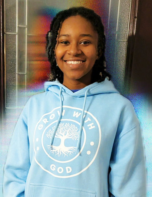 Faith in Action - Hoodie Light Blue